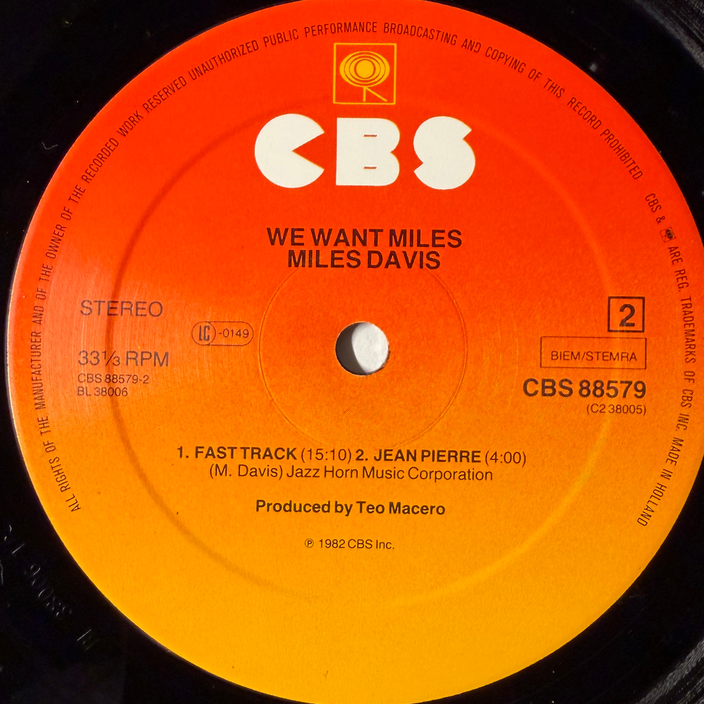 Miles Davis ‎– We Want Miles 2LP (Голландия 1982г.)