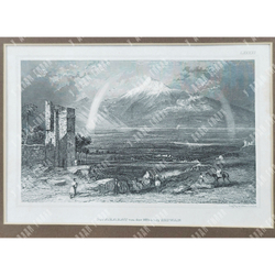 Вилкинс В. Вид на Арарат. Гравюра на металле. Из «Вселенной Мейера», 1835 г.