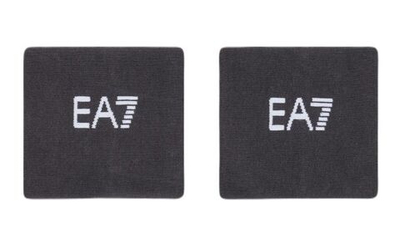 Напульсник теннисный EA7 Tennis Pro Wristband - raven/white