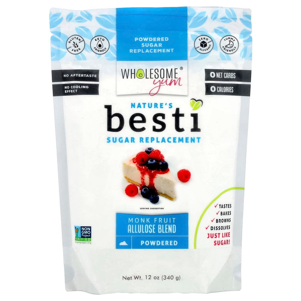 Wholesome Yum, Besti, заменитель сахара, смесь аллулозы из плодов архата, 340 г (12 унций)