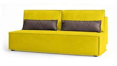 Диван Лофт Vivaldi 15 195*91*80 см, Желтый Велюр Еврокнижка Фиеста