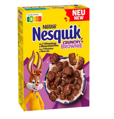 Сухой завтрак Nesquik Crunchy Brownie хрустящий шоколад (Германия) 300 г