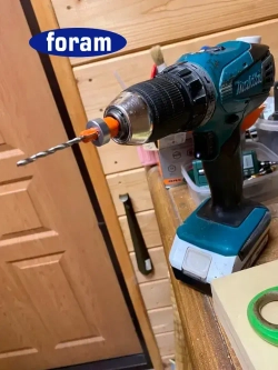 Сверло с зенкером по дереву, FORAM, зенкер d 10мм, хвостовик 8мм, 5шт