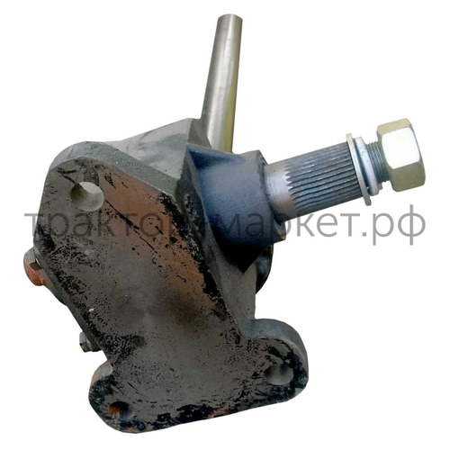 Рулевая колонка (механизм) в сборе Уралец 620 мм (рас. меж цент. посад. отверст. 95 -142-142)