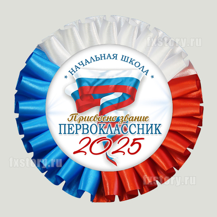 Розетка наградная "Первоклассник" (V16). Не именная.