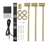 Полотенцесушитель электрический встраиваемый WONZON & WOGHAND HAMBURG, Брашированное золото (WW-AL313-BG)