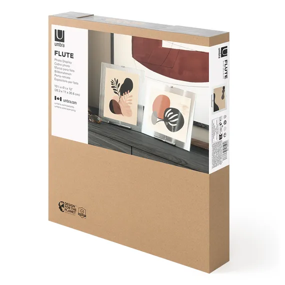 Фоторамка flute, 26х30 см, хром