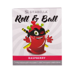 Стимулирующий презерватив-насадка Sitabella Roll & Ball Raspberry 1427