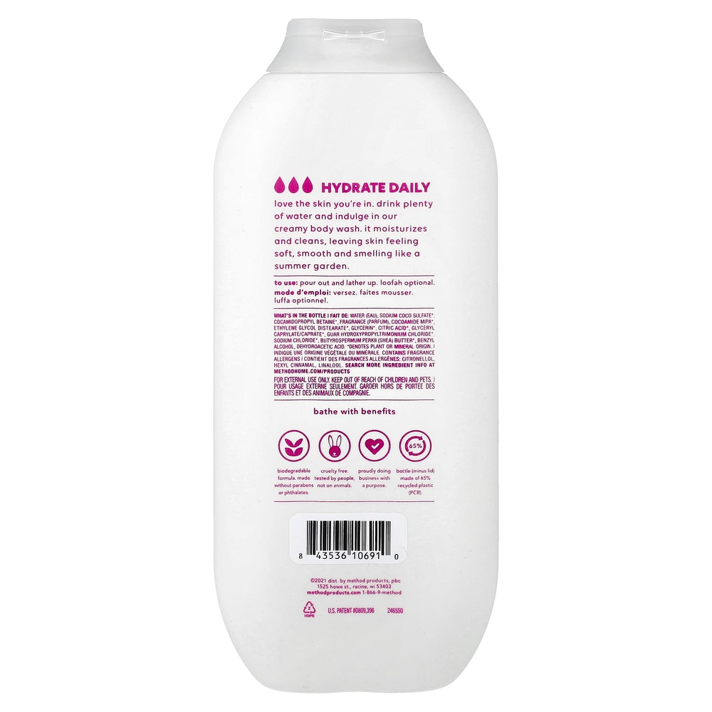Method, Увлажняющий гель для душа, магнолия, 532 мл (18 жидк. унц.)