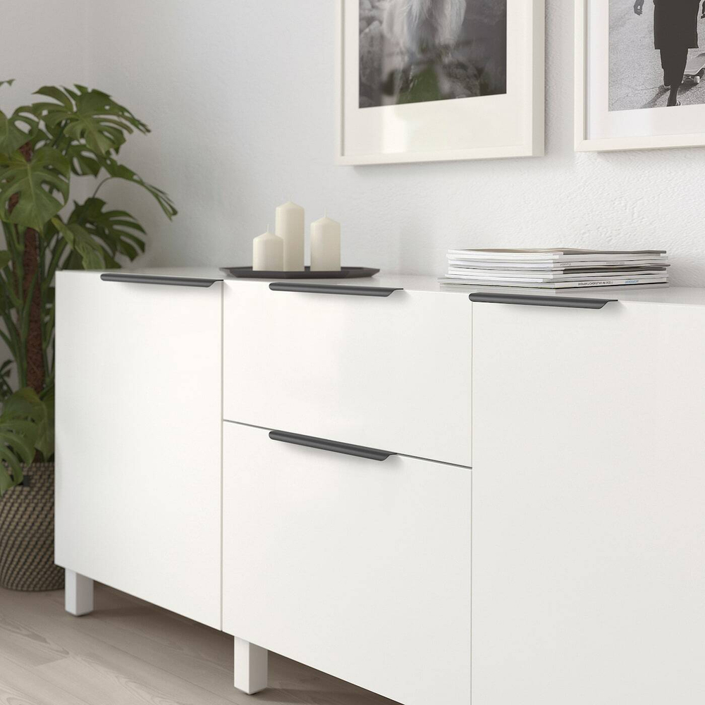 IKEA BILLSBRO  (ИКЕА БИЛЛСБРО)  -  Ручка, антрацит, 320 мм