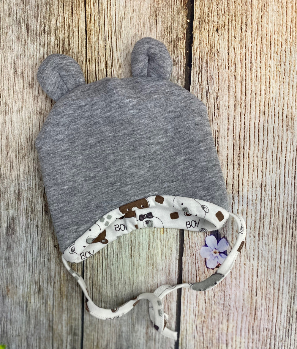 Комплект на выписку 5 предметов велюр "Сара" (Комбинезон, одеяло, бантик, шапочка, слип) (Цвет: Серый)