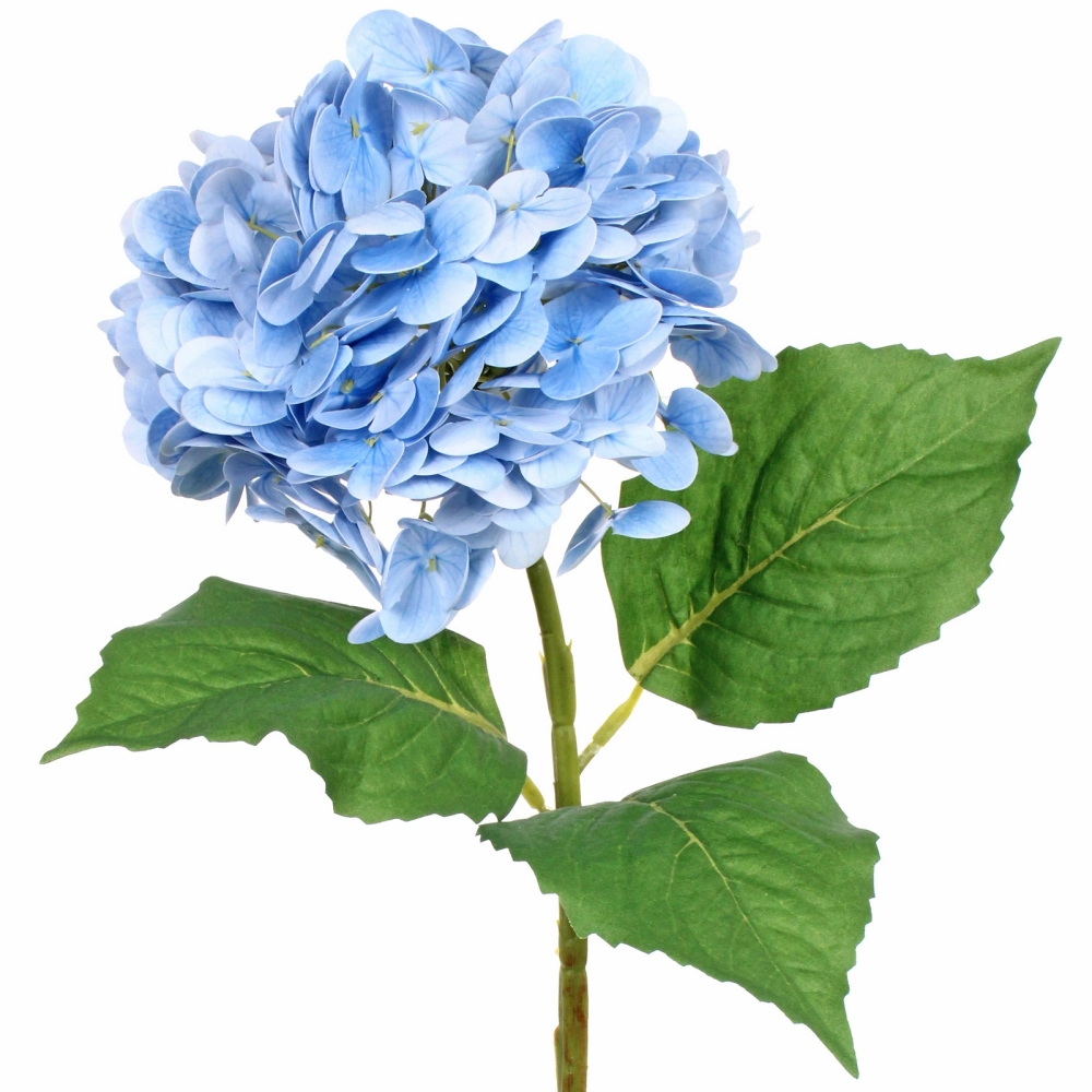 Цветок искусственный «Natur» 46см Гортензия голубая