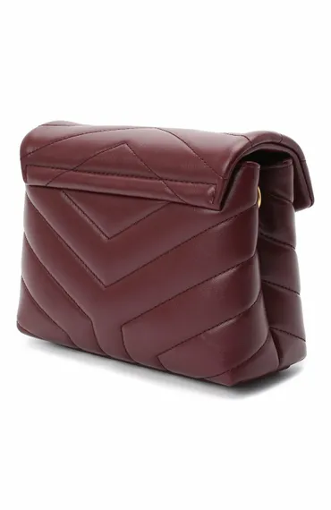 Сумка Saint Laurent Loulou Toy бордовый