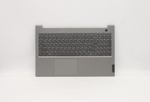 Верхняя панель с клавиатурой (топкейс) для ноутбука Lenovo ThinkBook 15 G3 ACL. раскладка - русская, с подсветкой, серая (5CB1C87514), оригинал