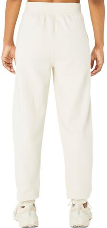 Женские теннисные брюки Asics Logo Sweatpant - Бежевый