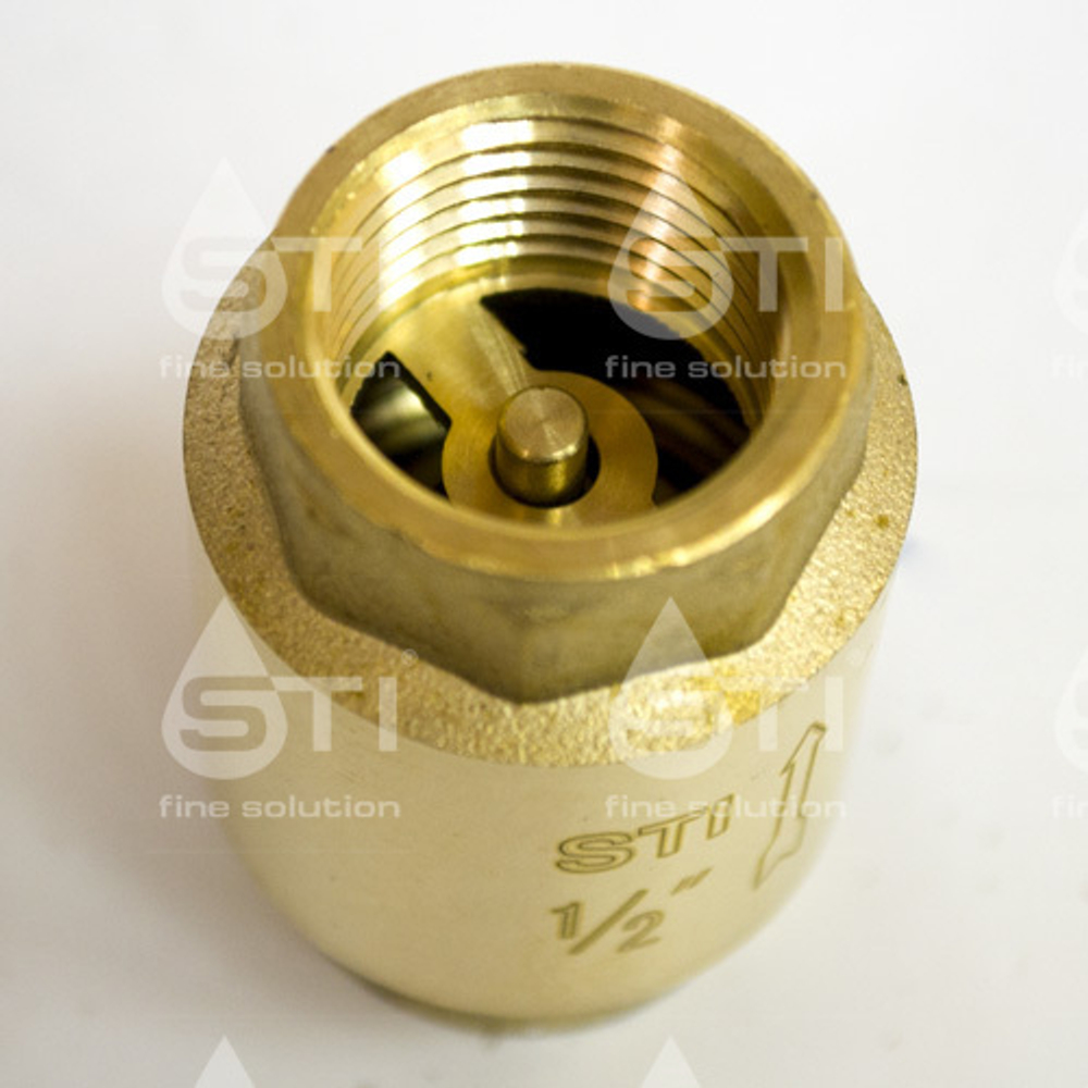 Клапан обратный пружинный STI 15 (латунный шток)