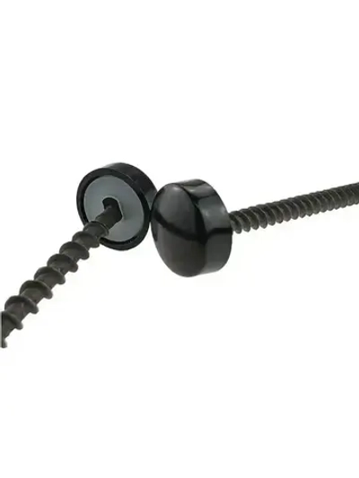 Декоративный колпачок заглушка для самореза чёрный 10 штук