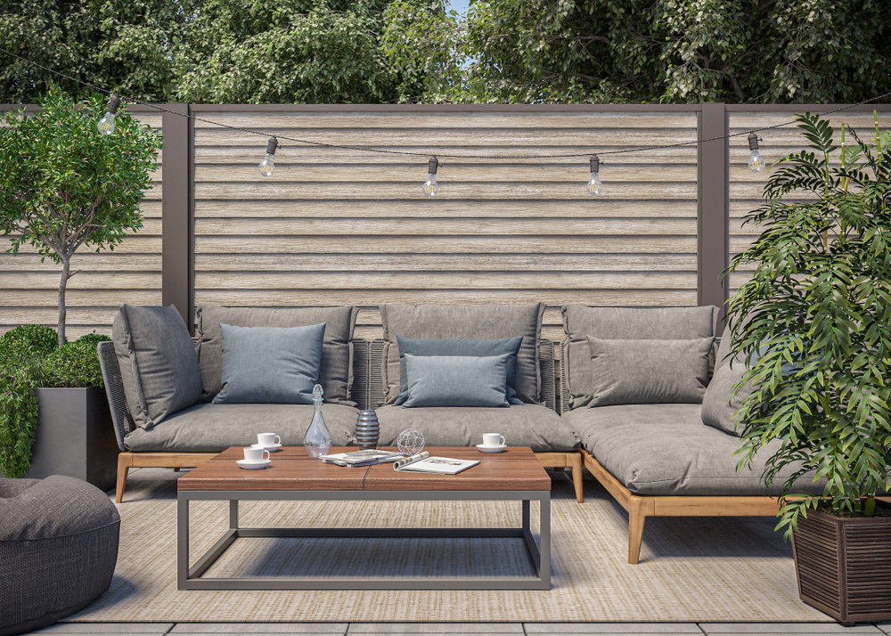 Модуль ограждения AQUASYSTEM Сибирская пихта фактурный