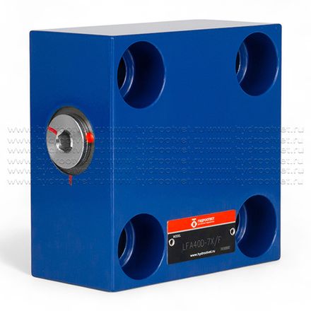 LFA40D-7X/F - Крышка для логического клапана, типоразмер Ду40 функционал - D = крышка с одним каналом X, внешний канал X - F = есть, уплотнение NBR