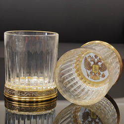 Набор бокалов для виски "Герб" (Златоуст УФ) в футляре
