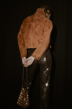 ZARA КУРТКА-БОМБЕР ИЗ 100% КОЖИ, ЦВЕТ ВИСКИ