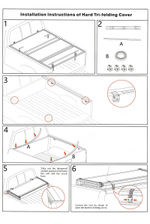 Крышка кузова для Mitsubishi L200 2015+, трёхсекционная 1515х1460 мм, алюминиевая, черная РИФ