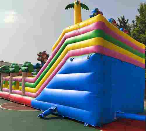 Коммерческий батут "Мишки и дети" 10*5*5 м