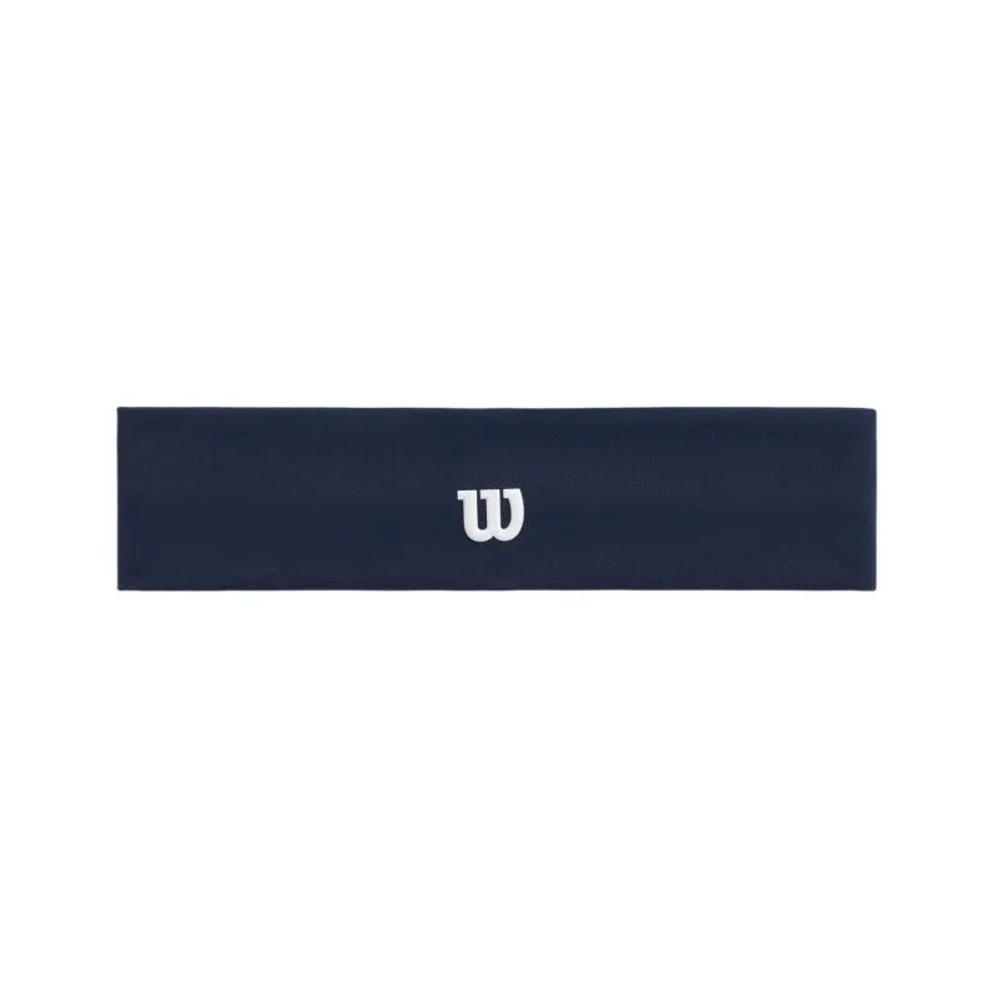 Теннисная бандана Wilson Logo Wide Headband - classic navy