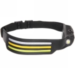 Фонарь налобный светодиодный 3COB + 1W 8 режимов. аккумуляторная батарея 800mAh, USB