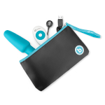 Голубая анальная пробка с эффектом римминга 15см b-Vibe Rimming Plug BV-001-TL