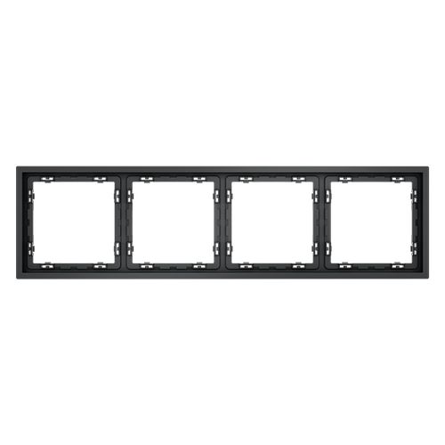 Рамка пластиковая на 4 поста, (графит) Voltum S70 VLS100407
