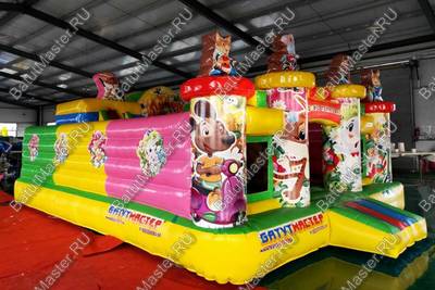 Надувной батут "Лесные друзья", 7*5*4 м