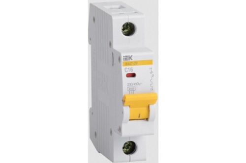 Автоматический выключатель ВА47-29 1Р 16А 4,5кА х-ка С ИЭК
