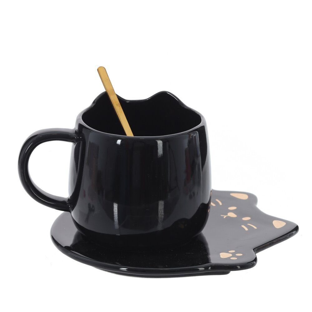 GAEM Кружка с блюдцем и ложкой, 300 мл, L16 W15 H10 см