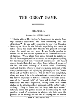 The Great Game | Walter Millar Thorburn