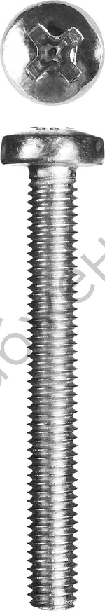 ЗУБР DIN 7985 кл. пр. 4.8, M5 x 45 мм, винт с полусферической головкой, цинк, 5 кг (303150-05-045)