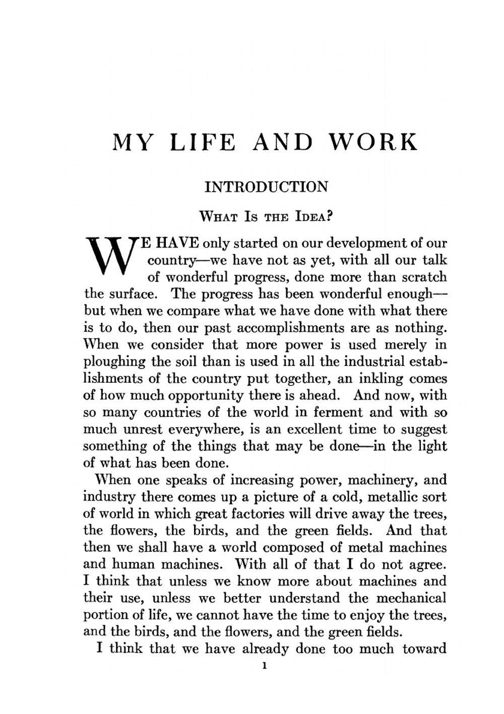 My Life and Work | Henry Ford; Samuel Crowther