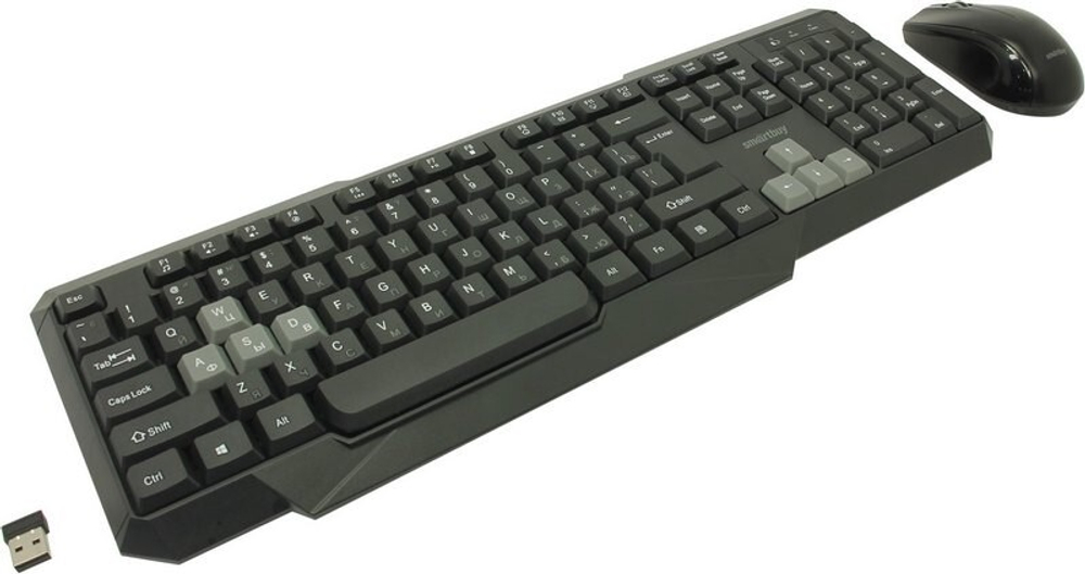 Беспроводной комплект клавиатура+мышь SmartBuy ONE 230346AG-KG (черно-серый) (SBC-230346AG-KG)