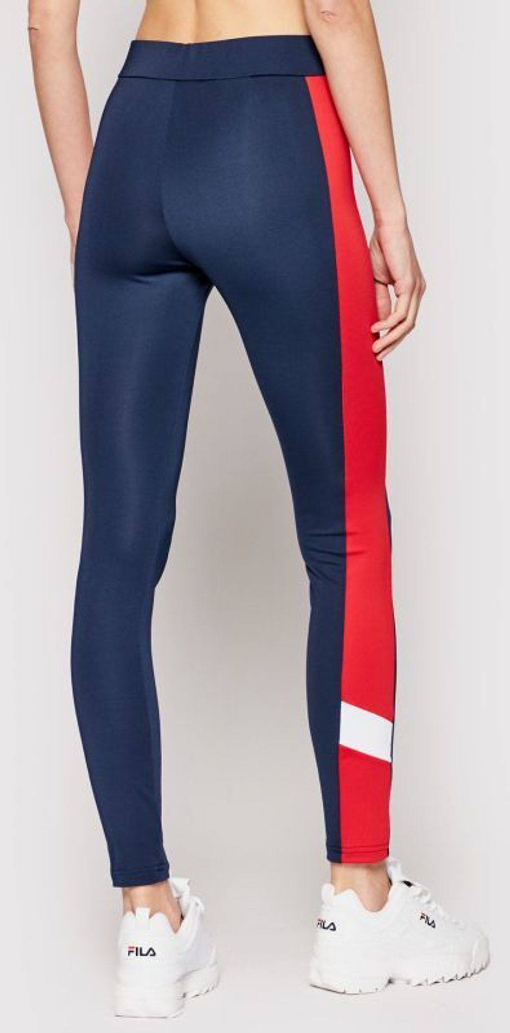 Леггинсы Fila Alya Blocked Tights Women - black iris/true red/bright white