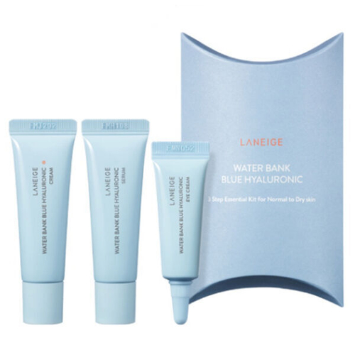 Набор миниатюр для интенсивного увлажнения кожи Laneige Water Bank Blue Hyaluronic 3 Step Essential Kit for Normal to Dry Skin