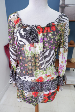 Блузка прозрачная 44 размер