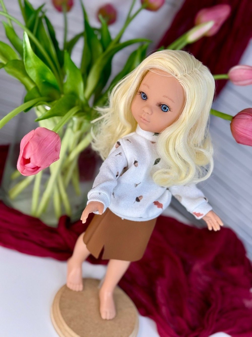 Кукла BERJUAN виниловая 35см Ева (832A)