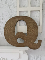 Буква английского алфавита деревянная настенная