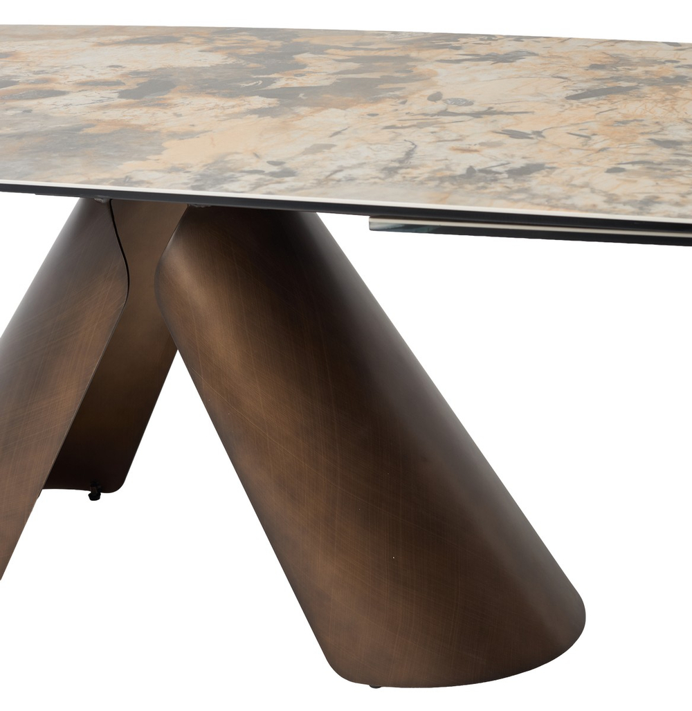 Стол М-City DISAUR Кальдерон (Calderon) 180 Tl-137 матовый, Исп керамика, Медный Брашированный