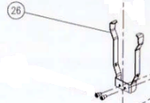 Запчасть №26 для Hybest GSR40A. Прижимная скоба