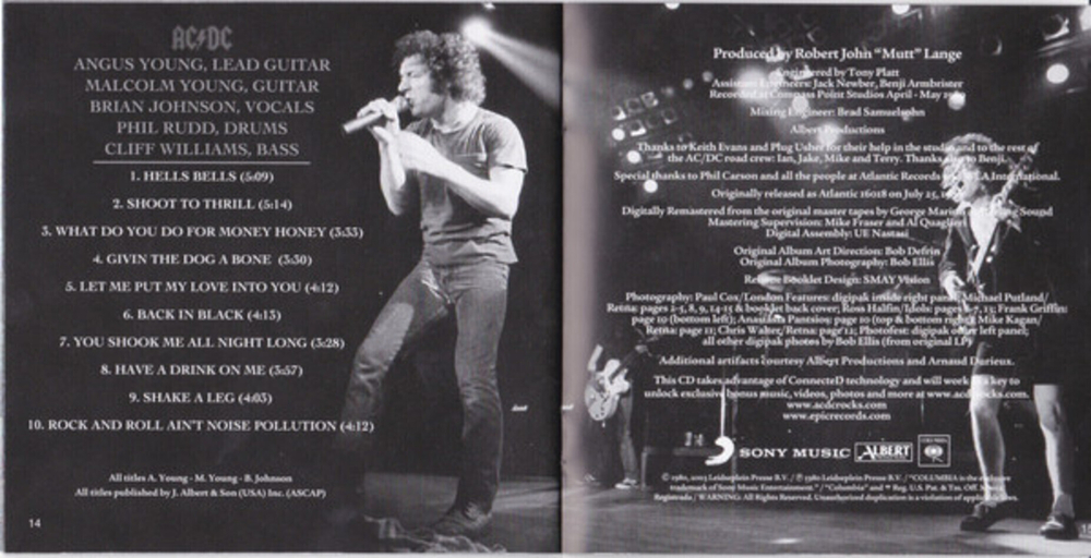 AC/DC / Back In Black (Limited Edition)(CD)