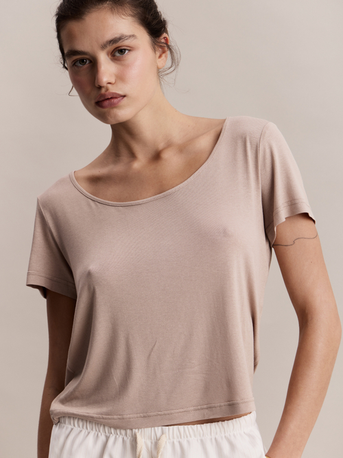 Футболка Joss T-shirt in Beige