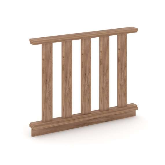 Kodex Барьер для зала суда KD.BZ-11 Дуб Табак 1100*100*850