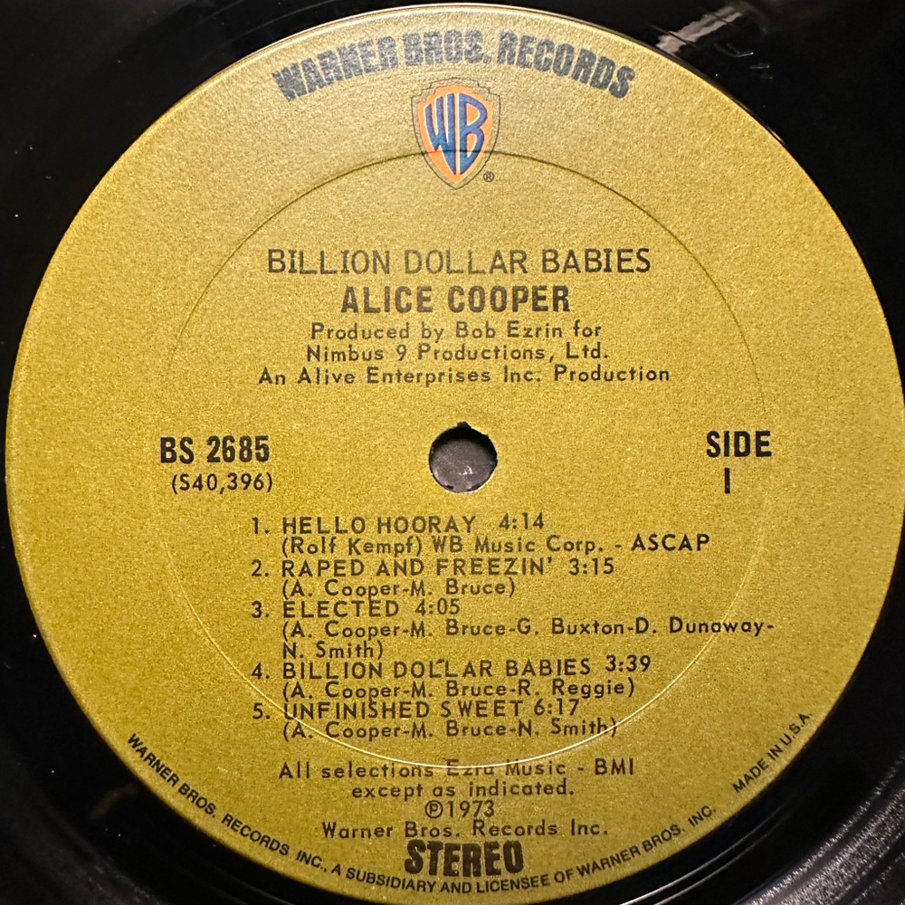 Alice Cooper ‎– Billion Dollar Babies (США 1973г.)