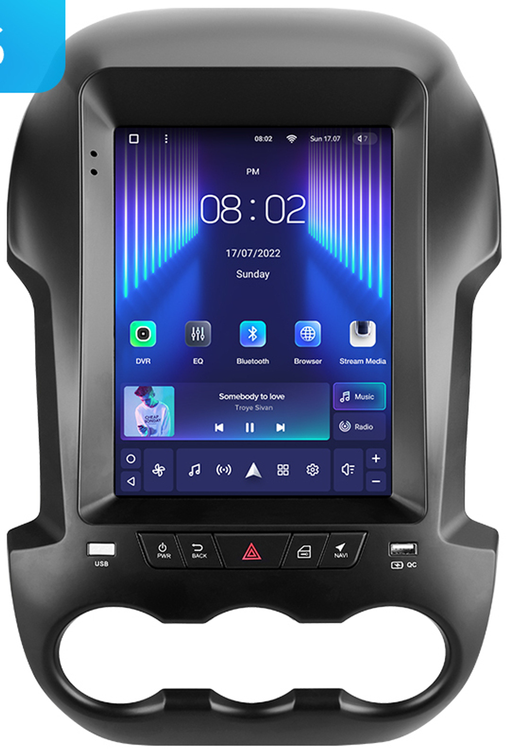 Магнитола для Ford Ranger 2011-2015 - Teyes TPRO 2 экран 9.7" в стиле "Тесла" на Android 10, ТОП процессор, 4G SIM-слот